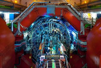 Der ALICE-Detektor an CERNs Large Hadron Collider (LHC).