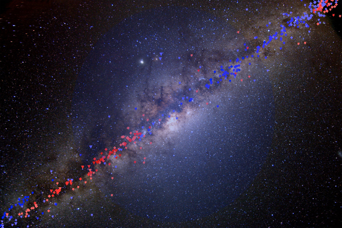 Blick ins Zentrum der Milchstraße