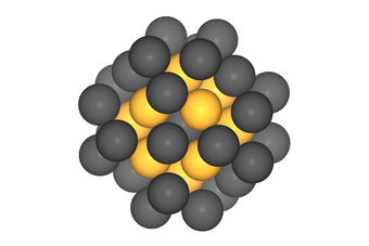 Platin-Nanopartikel mit 40 Atomen.