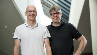 Prof. Matthias Vojta und Prof. Christian Pfleiderer
