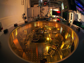 Measuring chamber at TUM’s Department of Physics.