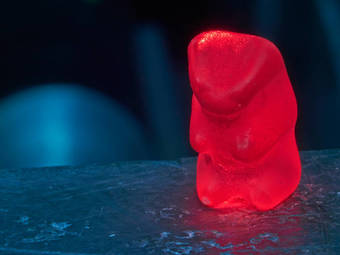 Gummy bear used for the experiment